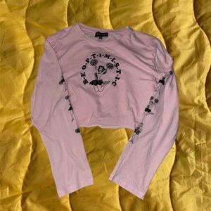 new girl order cheerleader crop top NWT